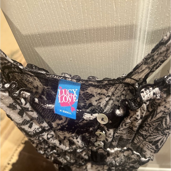 Lucy love tank top white and black sundress size XS - Picture 2 of 2